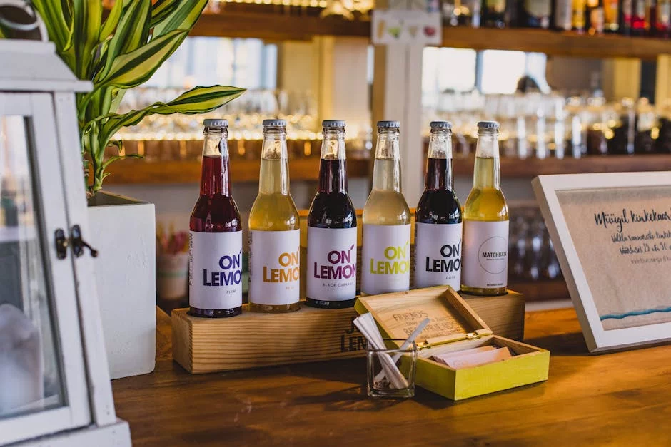 restaurant bar area craft beer italian wine bottles